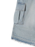 Tony Washed Cargo Bermuda Denim