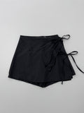 Slo Nylon Wrap Culottes Pants
