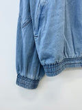 Nerd Overfit Denim Zip-Up Jacket