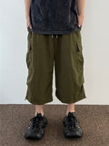 Nylon Cozy Cargo Bermuda Pants