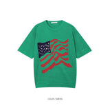 USA flag summer knit