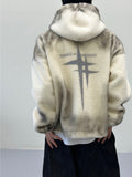 Domble star semi crop fleece