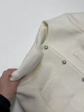 Musk No-Collared Tweed Jacket