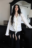 Ruffle bohemian blouse