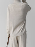 [Premium] Jenne Mock Neck Ribbed Knit Set Up