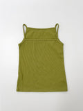 Boat Neck Square Ribbed Sleeveless