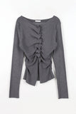 Louis wrinkle pintuck cardigan