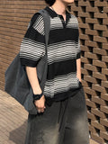 Crust Stripe Collar Knit