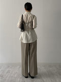 Newpopo Strap Wide Slacks