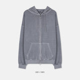 Unisex Pigment 2-Way Hood Zip-Up
