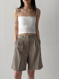 [2 version/with cup] Span square bra top