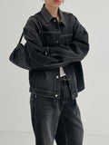[unisex] Catwashing Overfit Denim Trucker Jacket