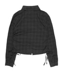SIDE TIE CHECK SHIRT