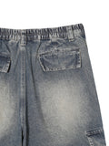 Mecha Zipper Detail Cargo Denim