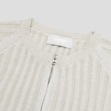DL Ribbed Half Summer Zip-Up