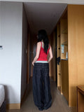 LAYERED DENIM PANTS