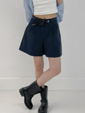 Basic Cotton Short Wide Pants
