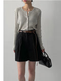 Spen Symbol Ribbed Crop Cardigan