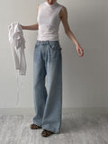 [SET] Luca Strap Drape T-shirt