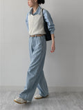 Hachi See-through U-neck Vest