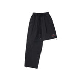 Two Piece Nylon Zipper Wide Pants