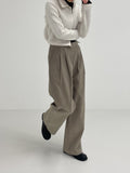 Chrome Corduroy Wide Slacks