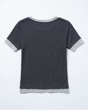 DUO TONE TENCEL TEE