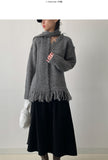 [Muffler SET] Vintage Boucle Long Knit