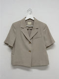 [summer/Wrinkle Free] Brulee Two Burton Short Jacket