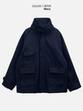 Blend neck bijoline short coat