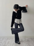 Shirring Frill Loose Fit Shirt