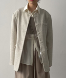 Vivi loose fit half tweed jacket