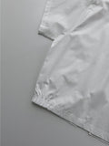 Epee Two-Way Zip-Up Crop Shirt