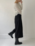 Stripe Non-Obi Bermuda Slacks