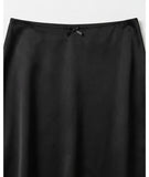 GLOSSY MIDI SKIRT
