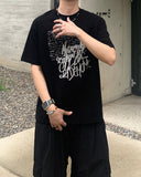 Crack Lettering Short Sleeve T-shirt