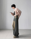 Flux Pintuck Wide Denim