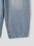 Amore curved stripe denim