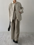 Newpopo Strap Wide Slacks
