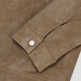 Western crop suede jacket