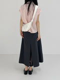 Purette Chiffon Banding Long Skirt