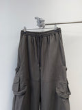 Nylon Round Zipper Pocket Pants