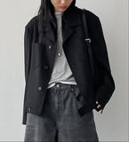 [unisex] Collar Over Fit Tracker Jacket