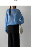 Mohair See-Through Overfit Knit