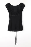 See-through ribbon sheer top
