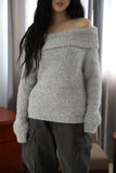 Free pop off-shoulder knit