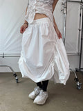 BALLOON STRING LONG SKIRT
