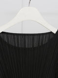 [Premium] Eileen Cut Pleated Short Sleeve T-shirt