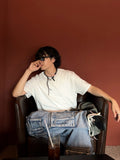 Multi Cargo Pocket Unique Denim