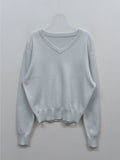 Ad Symbol V-Neck Loose-Fit Knit